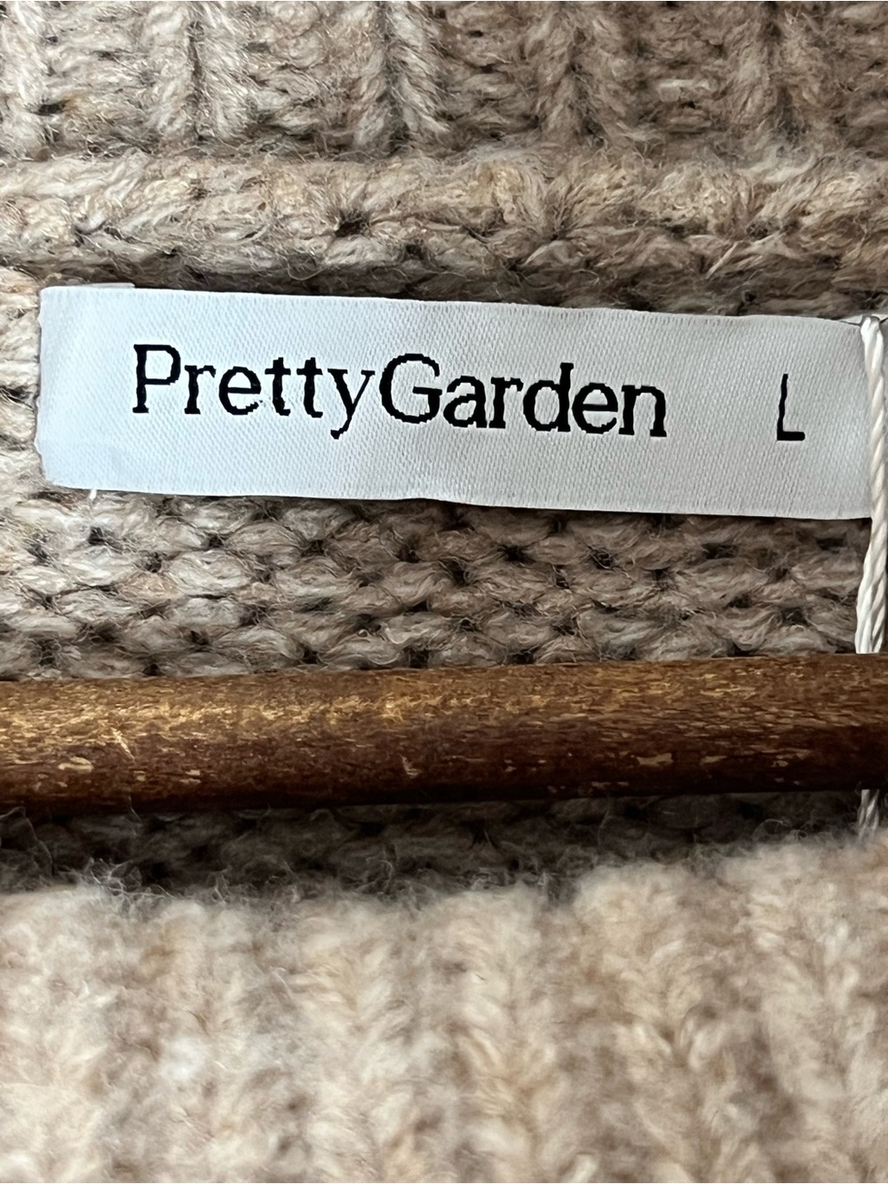 PRETTYGARDEN Cozy Oversized Mock Neck Sweater in Taupe Size Large NWT Super Soft - Picture 6 of 11